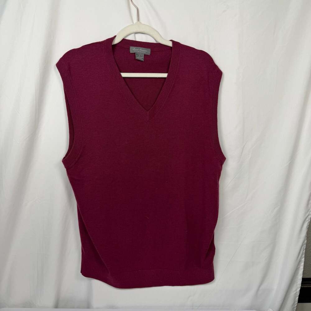 Daniel Cremieux Signature Collection V-Neck Sweater Vest Size L